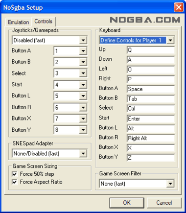 ledsage uheldigvis Fremragende No$GBA Emulator : No$GBA Setup Options